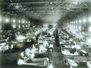 Hospital with Spanish Flu Patients. 