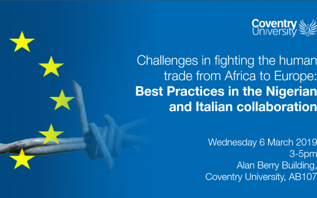 Guest speakers: Challenges faced in fighting the human trade from Africa to Europe: best practices in the Nigerian and Italian collaboration
