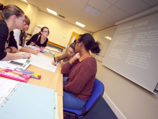 Coventry University students studying Child and Adolescent Mental Health Services (CAMHS)