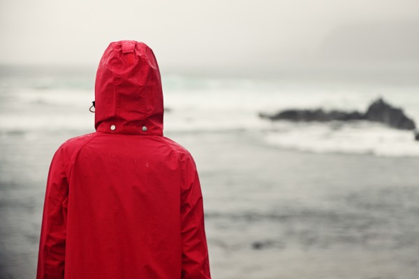 Raincoat On Beach