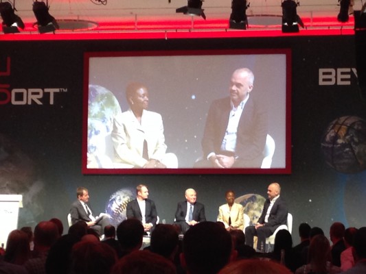 Alasdair Campbell questions Francois Pienaar, Paddy Ashdown, Baroness Valerie Amos and Albanian Prime Minister Edi Rama. 