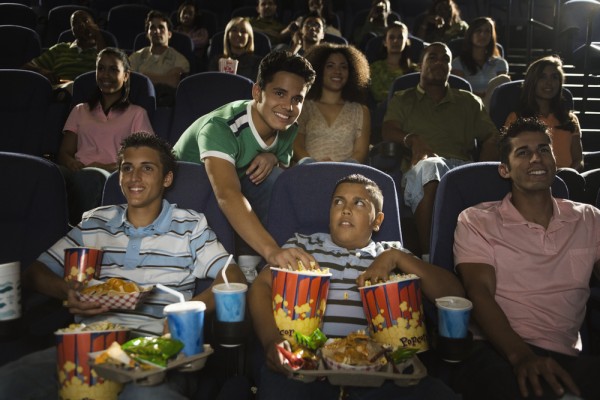 Friends at the cinema