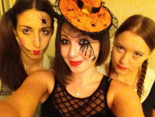 Just your average witch, dead doll and Wednesday Addams selfie...