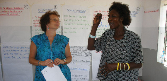 Helen Liebling and Faddy Gladys Canogura, Director of Kitgum Women's Peace Initiative