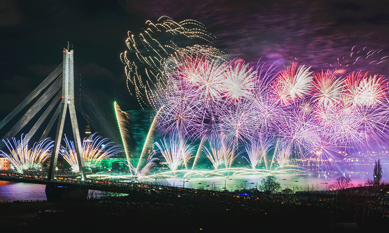 Fireworks at the commonwealth games